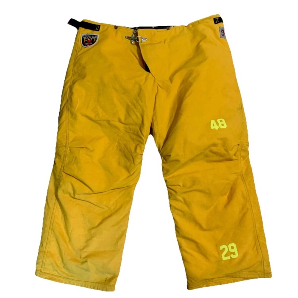 Fire-Dex Yellow Firefighter Pants with Patches